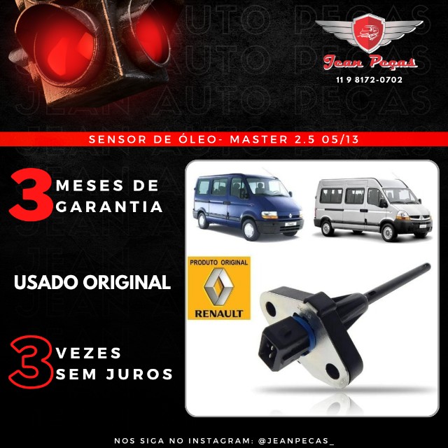 Sensor de oleo - Master 2.5 2005 A 2013