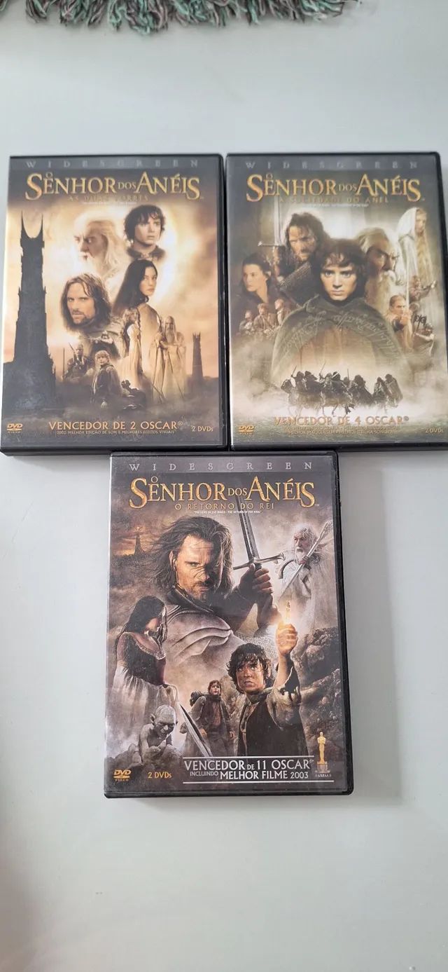 Box Dvd Trilogia Senhor dos anéis 