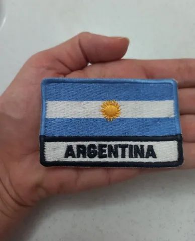 Brevê da Argentina Patch colorido Bandeira bordado Breve