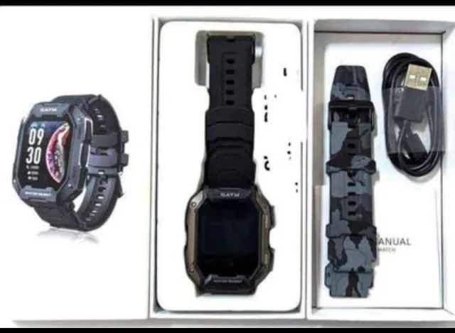 Smartwatch C20 a prova dágua com duas pulseiras 