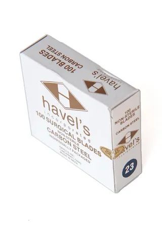 Lâminas 23 Havel's Aço Carbono (20 Unidades) Importada - Foto 4