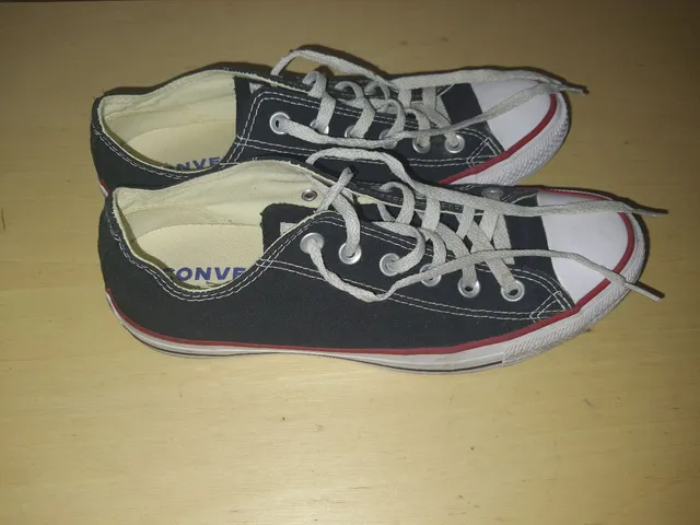 Tenis All Star num 39 Chuck Taylor lona preto