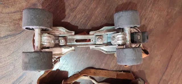 Patins Antigo de Ferro Regulável Seiko Anos 70 com 4 Rodas - Foto 4