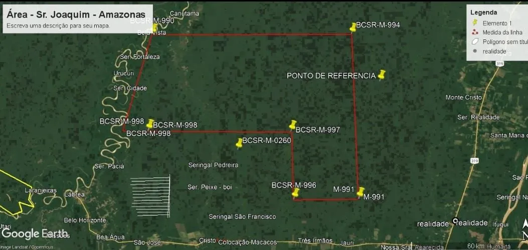 Fazenda para crédito de CARBONO, 500 mil hect. No AMAZONAS, 700.00 por hect. 350 milhões.