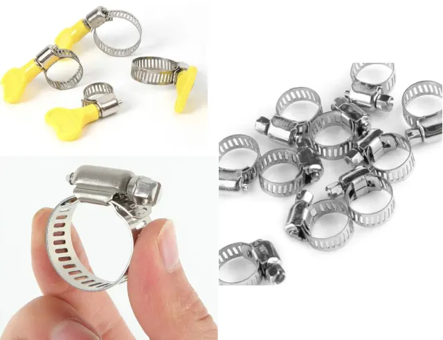 KIT 4 Abraçadieras Aço Inox com e sem borboletas