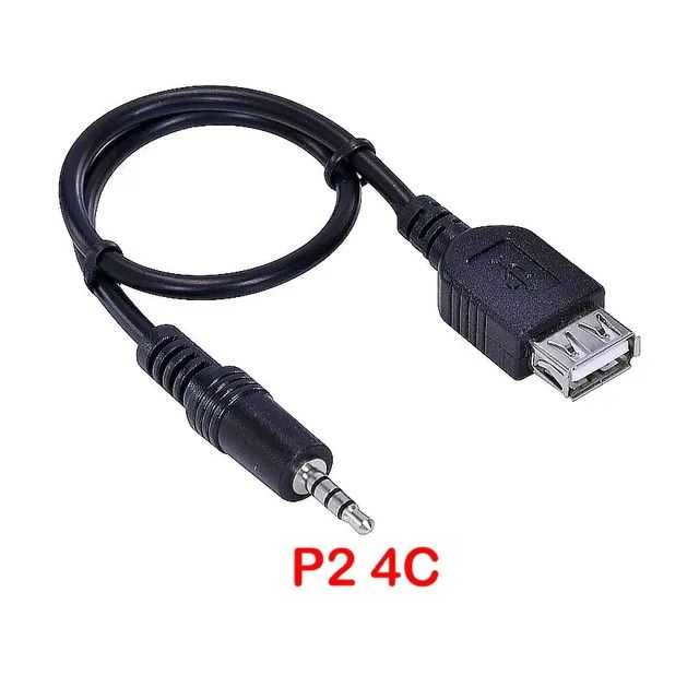 Cabo Adaptador Usb Fêmea X P2 Macho Entrada Auxiliar áudio - Foto 8