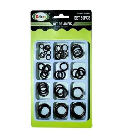 Kit aneis  Para vedação 50pçs id-2294a Borracha  Idea key