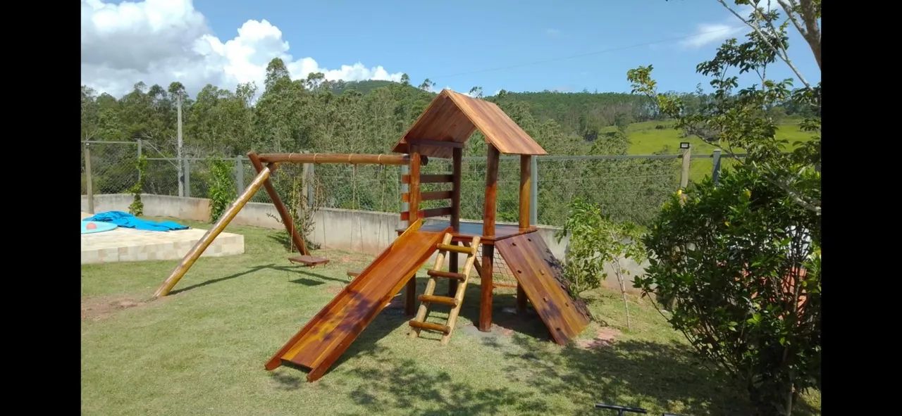 playground de madeira - Foto 4
