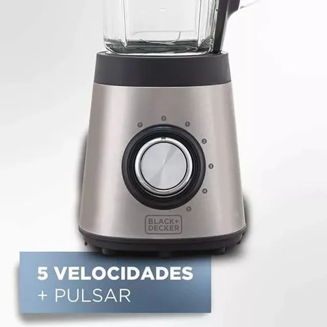 Liquidificador Black + Decker L7000g Inox Jarra De Vidro 700w 2l - Foto 5