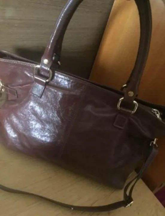 Bolsa Santa Lolla 100% Couro Legítimo Marrom - Foto 5