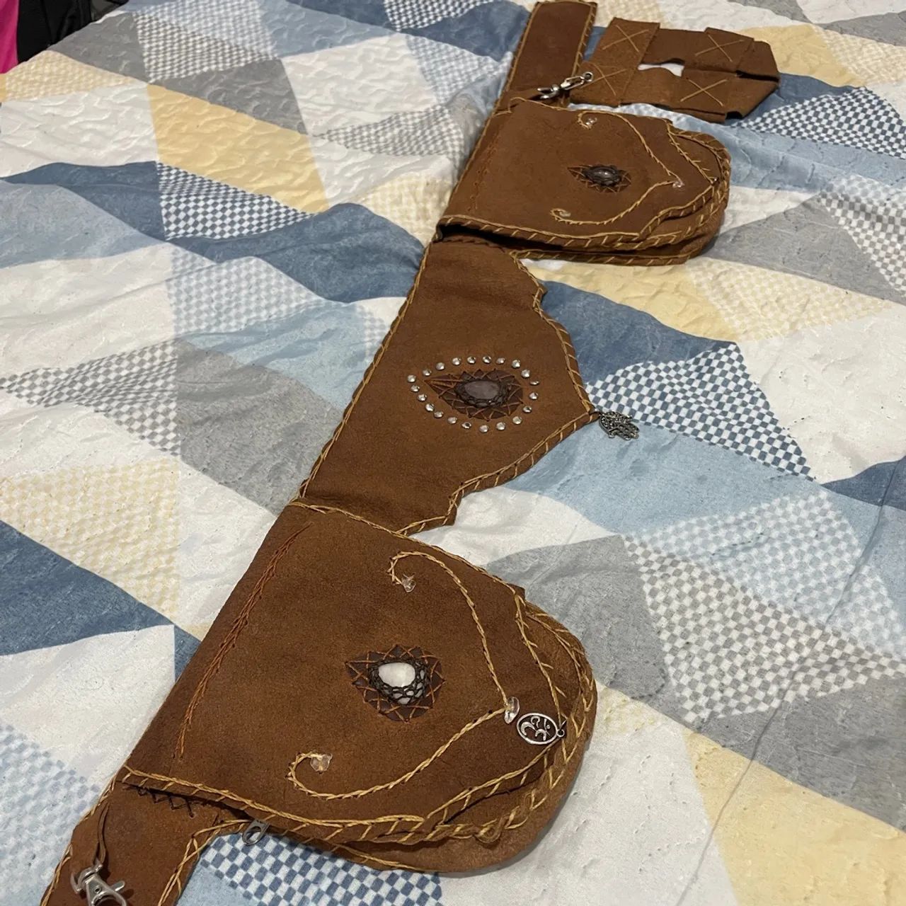 Cartucheira de couro rave