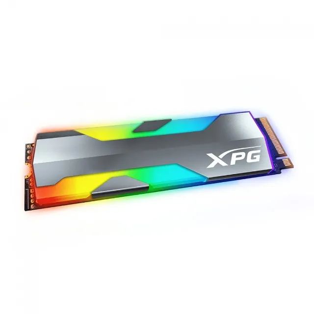 SSD XPG Spectrix S20G RGB, 500GB, M.2 2280 NVMe, Leitura 2500MBs e Gravação 1800MBs, ASPEC - Foto 2