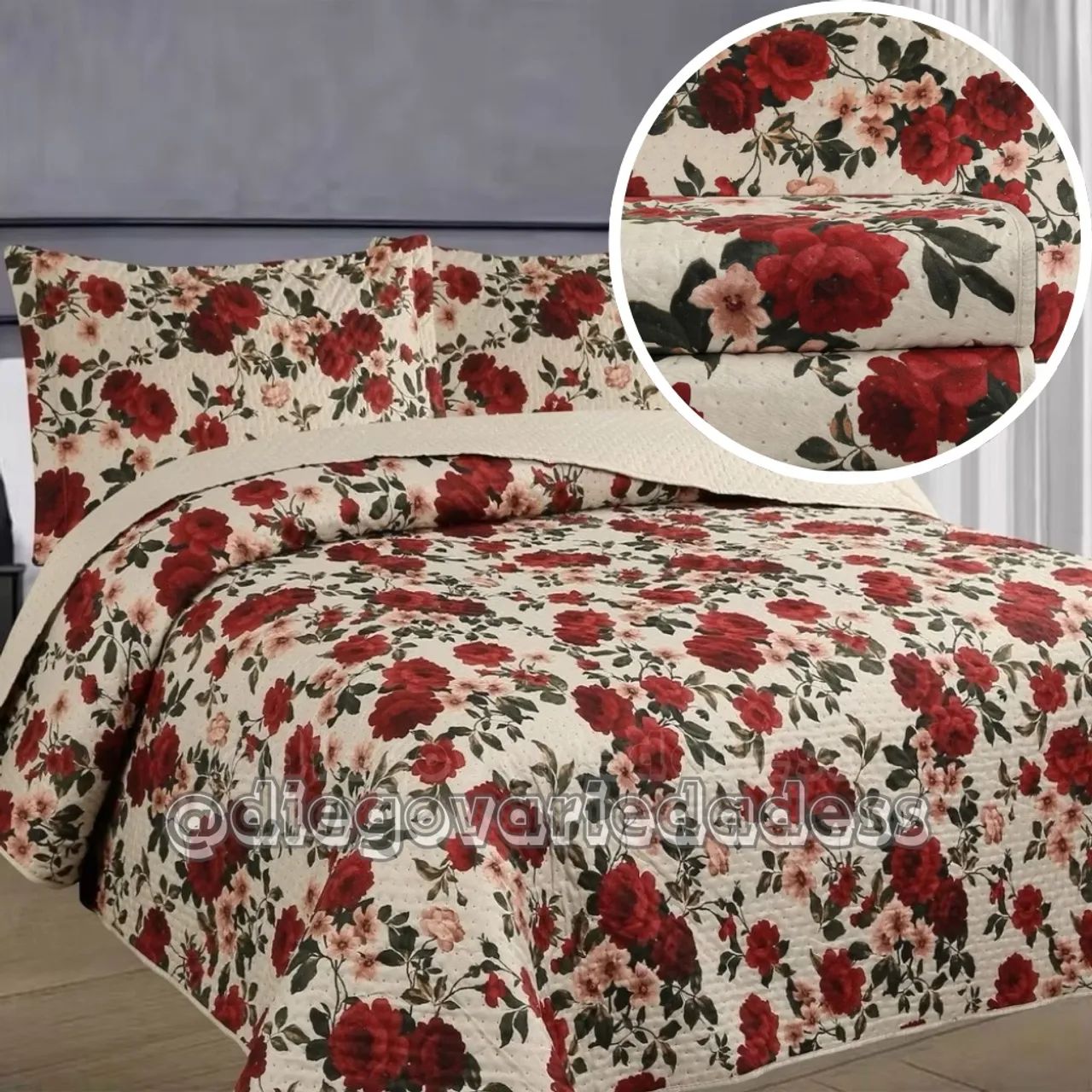 Colcha cobre leito Elegance habitat dupla face  - Foto 5