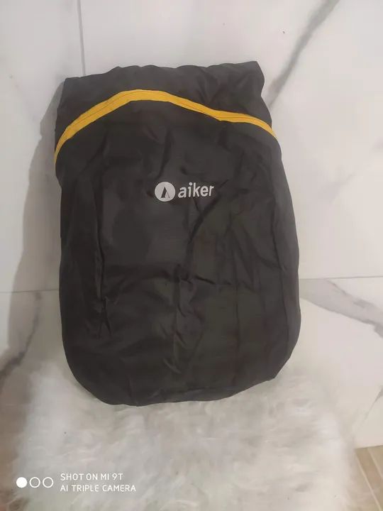 Mochila dobrável à prova d'água Aiker para viagens, caminhadas e uso diário - Azul - Foto 4