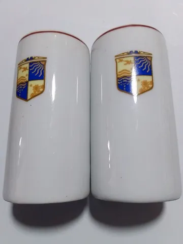 Saleiro e paliteiro louça antigo original