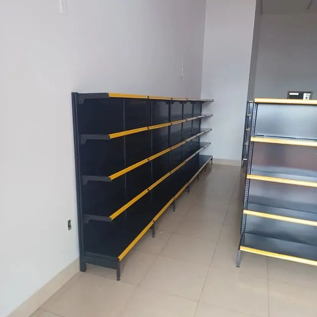 #Barra do Garças Gôndolas de parede em aço e gôndolas centrais pra supermercados  - Foto 2