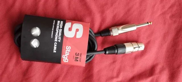Cabos de microfone Stagg Professional 3mts Novo - Foto 3