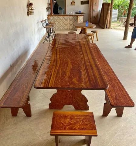 Mesa pedra de ardósia pintada  - Foto 3