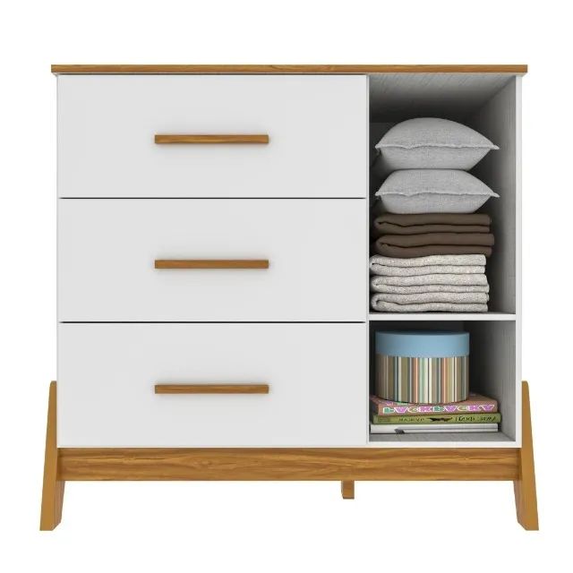 Comoda Guti Retro Peroba, 100% MDF - Foto 2