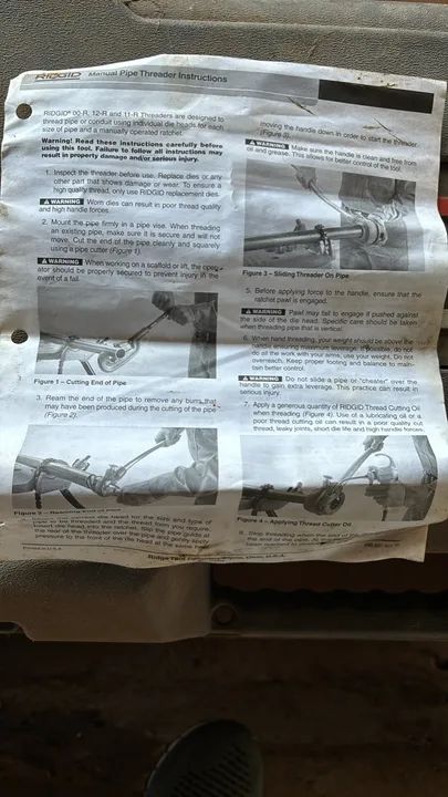 Ridgid/ tarraxa para tubo manual - Foto 4