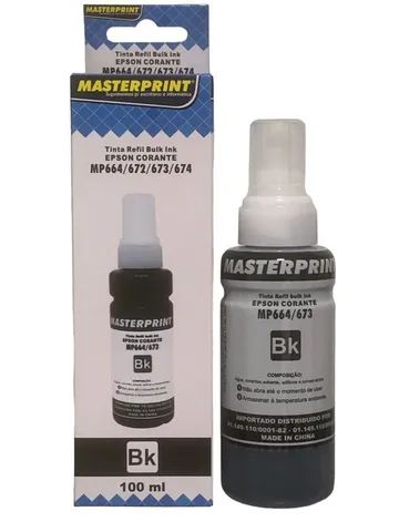 Tinta Refil Bulk Ink Epson Corante MP664/672 P/ Imp. Mod. L3110 L3150 L4150 4160 6171 6161 - Foto 2