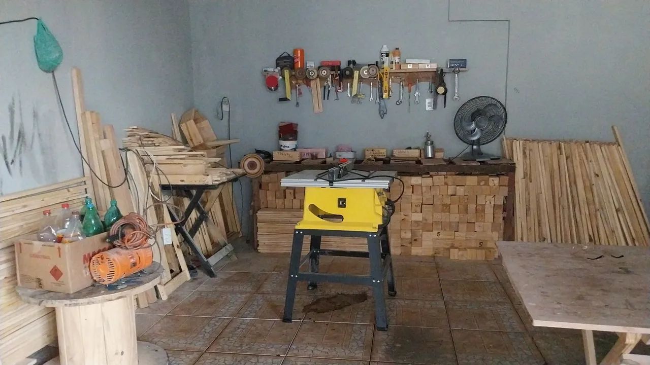 Oficina completa de móveis pallet  - Foto 6