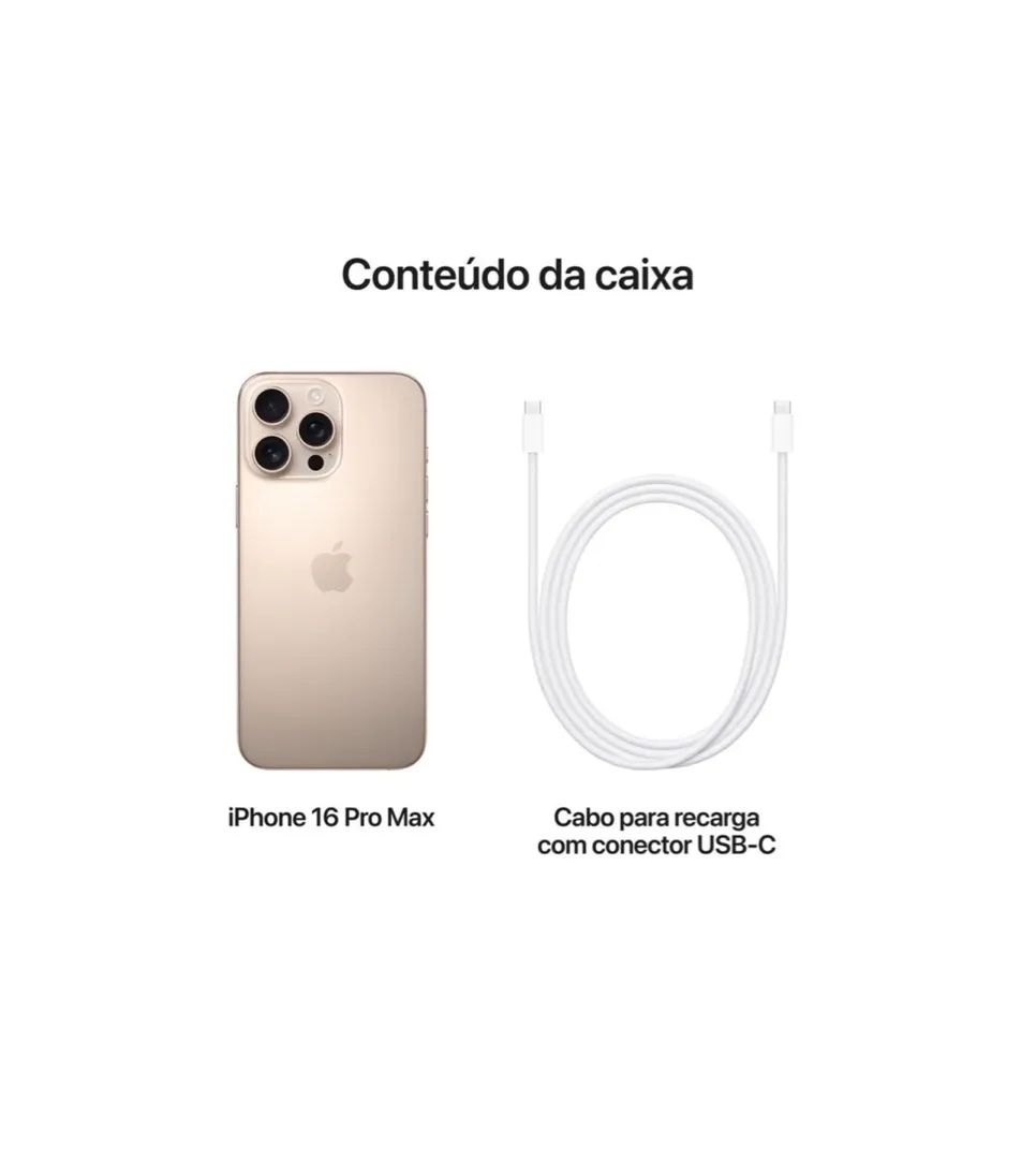 iPhone 16 Pro Max 256GB- Novo lacrado - Desert - Foto 2