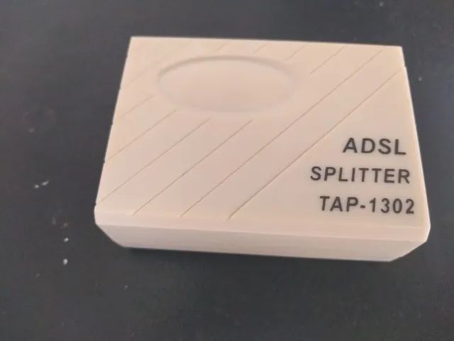 Micro Filtro Adsl Telefone rj 11 Duplo 2 Saidas