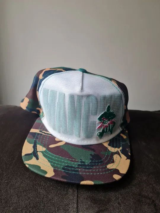 Boné Escola de Samba Mancha Verde Palmeiras Aba Reta