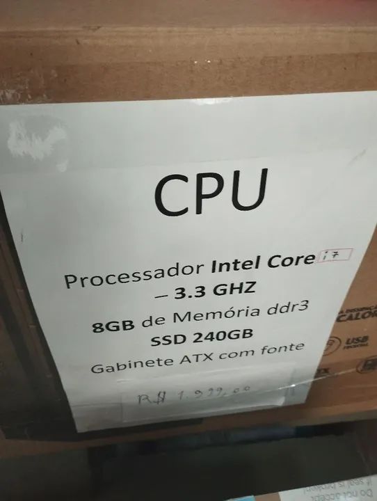 PC  Intel Core i 7- 3.3 GHz