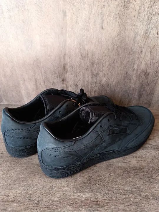 Tênis JJJJound x Reebok Club C 85 Triple Black - Calçados - Água