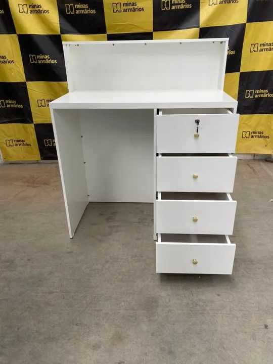 Balcão de atendimento MDF 30mm 120x100x50 - Foto 3