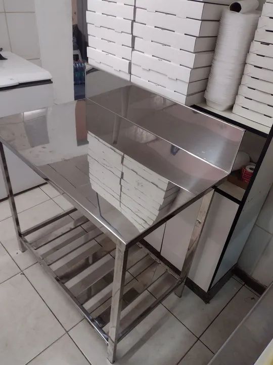 Bancada em inox, com pia ou lisa, qualquer medida  - Foto 2