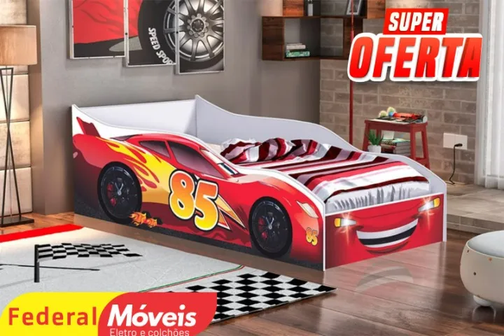 Cama Infantil Mini MDF (sem colchão) - Renove sua Lar Aqui!