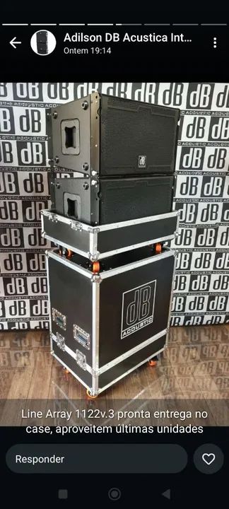 Sistema de Som Flat Array dB Acoustic64308568527363121