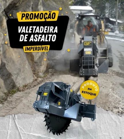 Valetadeira de asfalto hidráulica pra bob cat