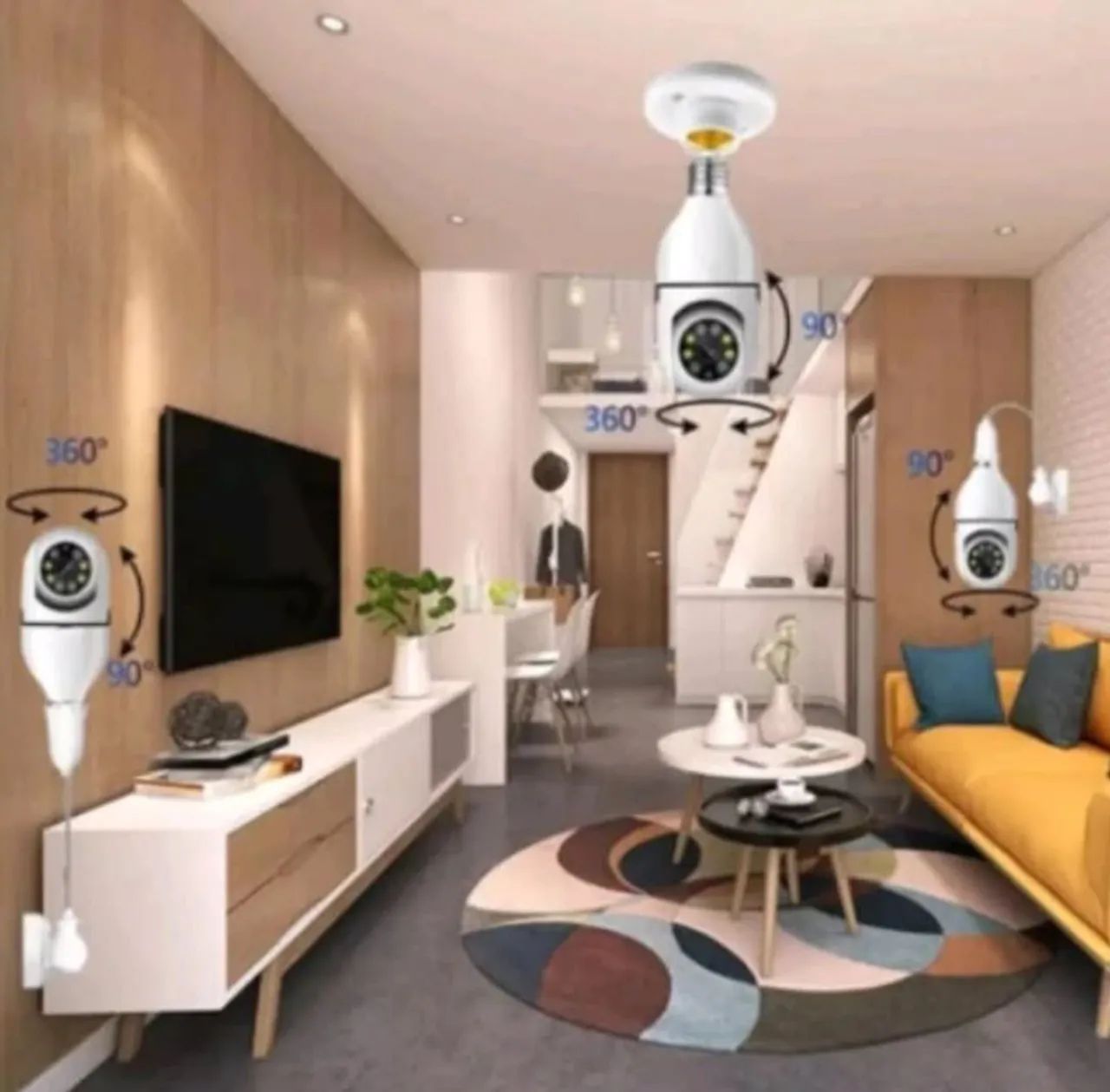 Câmera de Segurança Wi-Fi 360° - ( NOVO ) - Foto 4