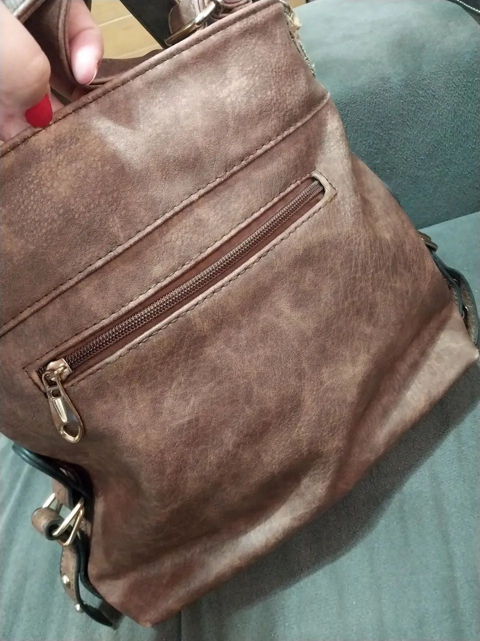 Bolsa de couro Marrom  - Foto 3