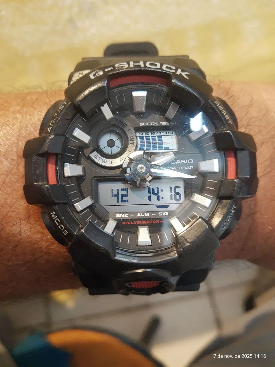 Relógio Casio original modelo GA700 funcionando perfeitamente 