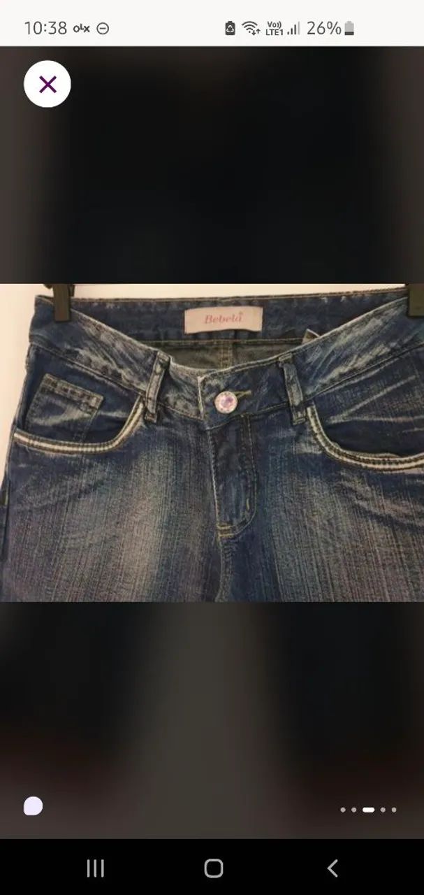 Calça Jeans capri com Detalhe  - Foto 3