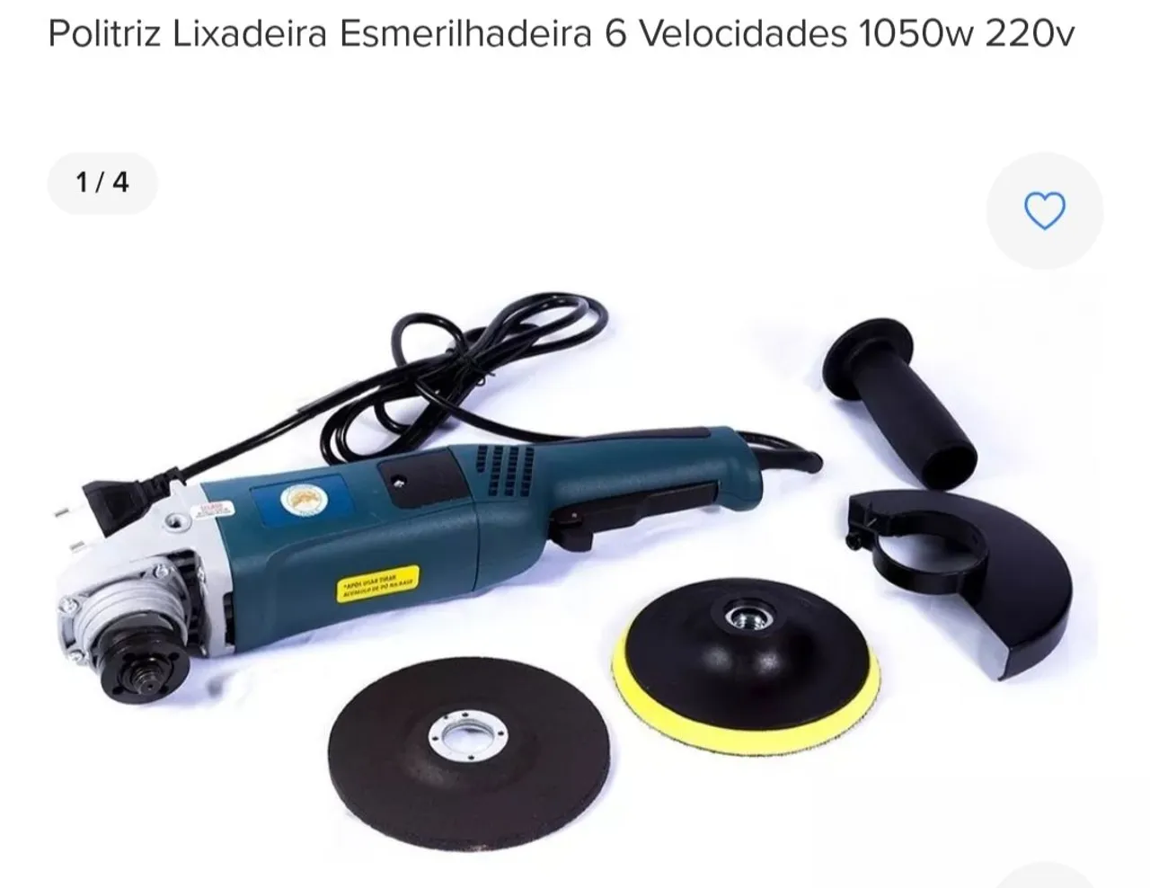 Politriz Lixadeira Esmerilhadeira 6 Velocidades 1050w 220v