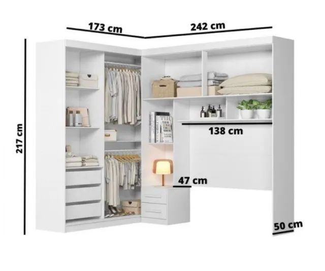 Guarda Roupa Florença Modulado (FAZEMOS ENTREGA DF E ENTORNO) - Foto 3