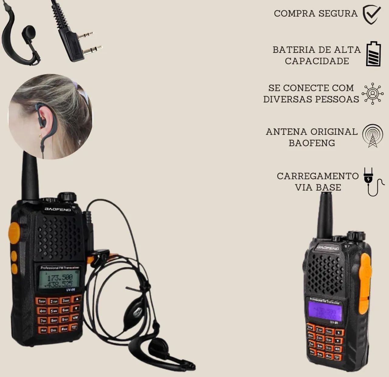 2 Rádio Profissional BAOFENG