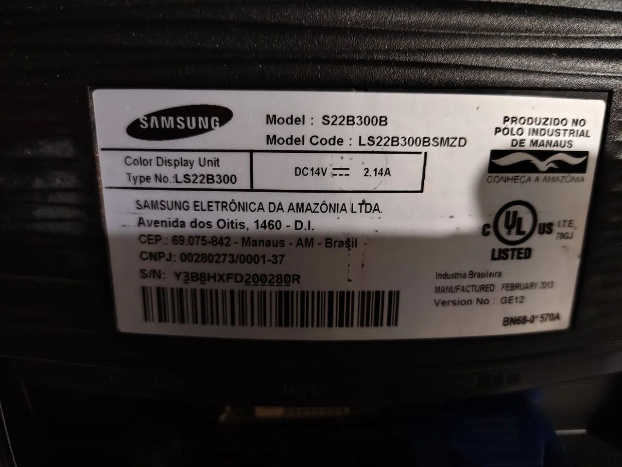 Monitor 22 Full HD Samsung64385504500994123