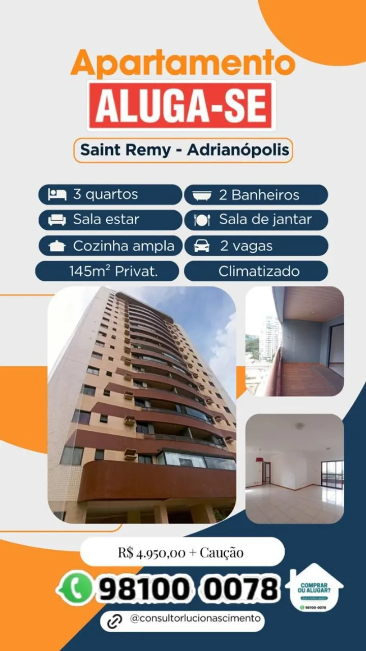 Apartamento para locação 3 quartos 145m² 2 vagas Nossa Sra Graças