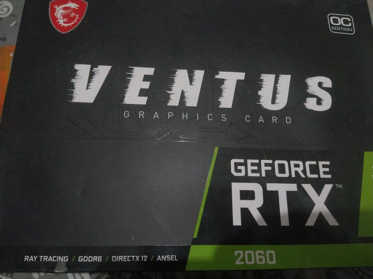 Placa de Vídeo MSI GeForce RTX 2060 Ventus 12gb OC Edition