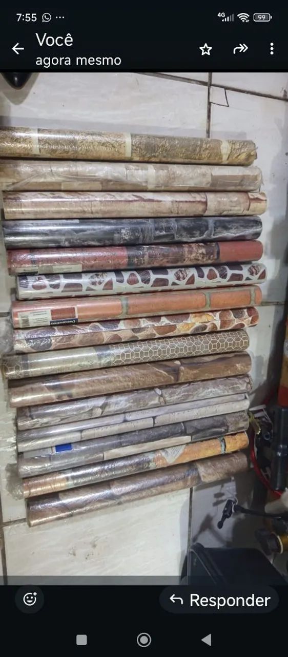 Papéis de parede 5 MT auto colante e adesivos para decoração - Foto 3