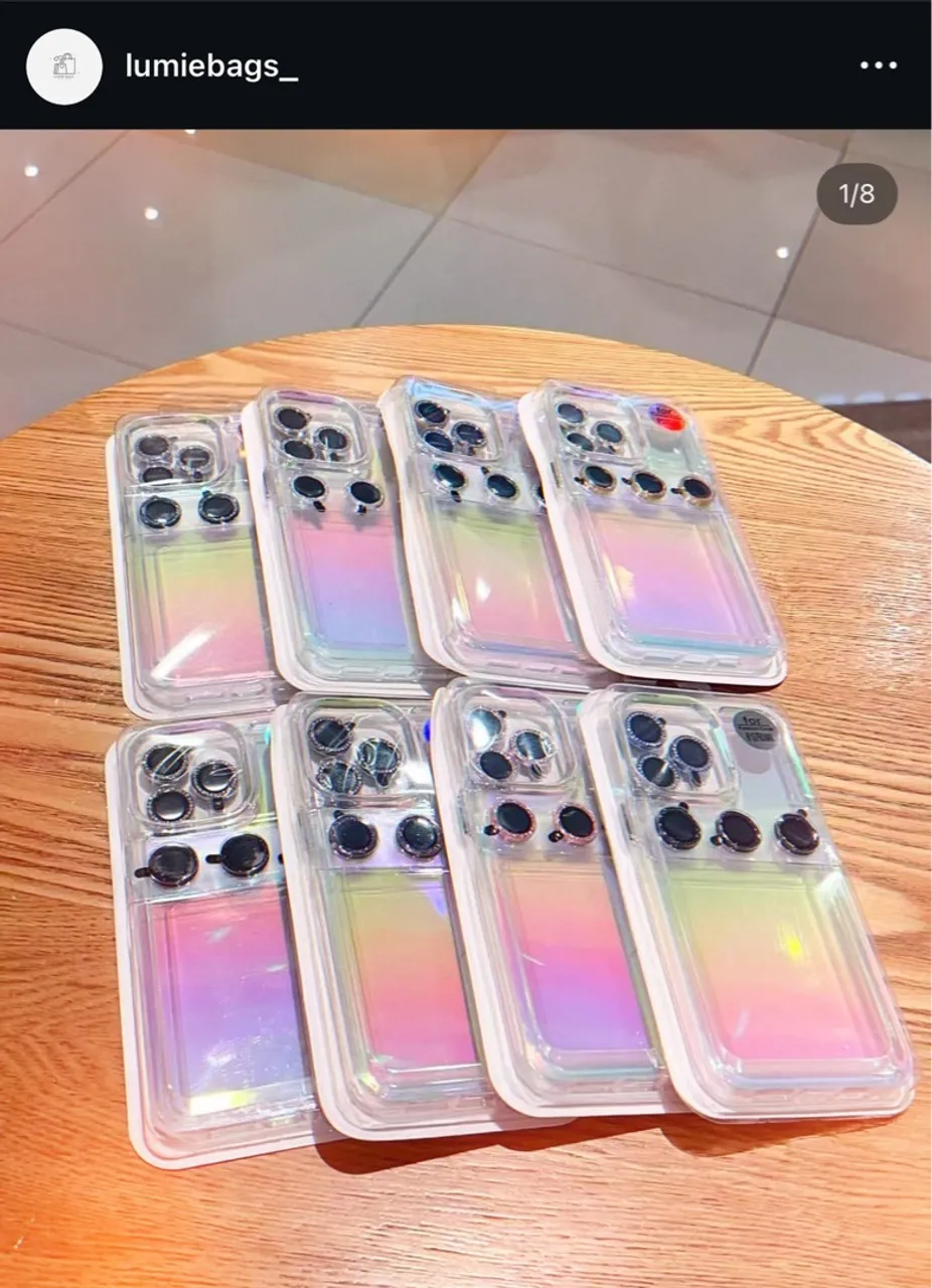 Capas Transparentes Iridescentes para iPhone