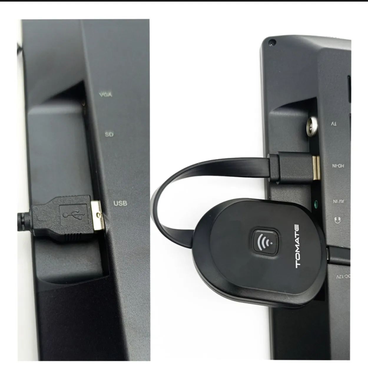 TRANSMISSOR APTADOR DE VIDEO WIRELESS PARA ESPELHAMENTO TOMATE MPD-G02 - Foto 3