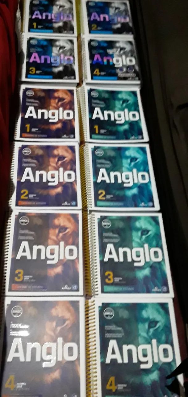 Anglo Caderno De Estudo, E Do Aluno 1° Série Do Ensino Médio - 12 Volumes - Ano 2021
